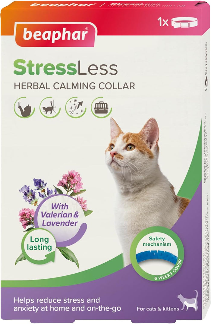 Beaphar Calming Collar for Cats | Herbal Stress Relief