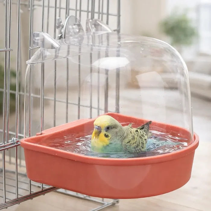 Bird Bath for Bird Cage – Splash Proof Bird Bath Box