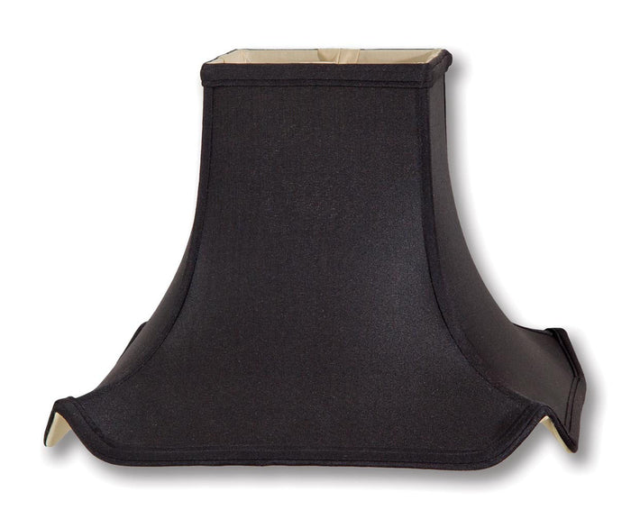Black Pagoda Style Tissue Shantung Shade