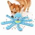 Blue Dog Snuffle Toy Octopus Puzzle | Interactive Slow Feeder for Puppies