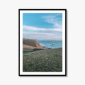 Bodega Bay Yellow Fine Art Photo Print, Sonoma Coast California Poster, Cliff Wall Decor