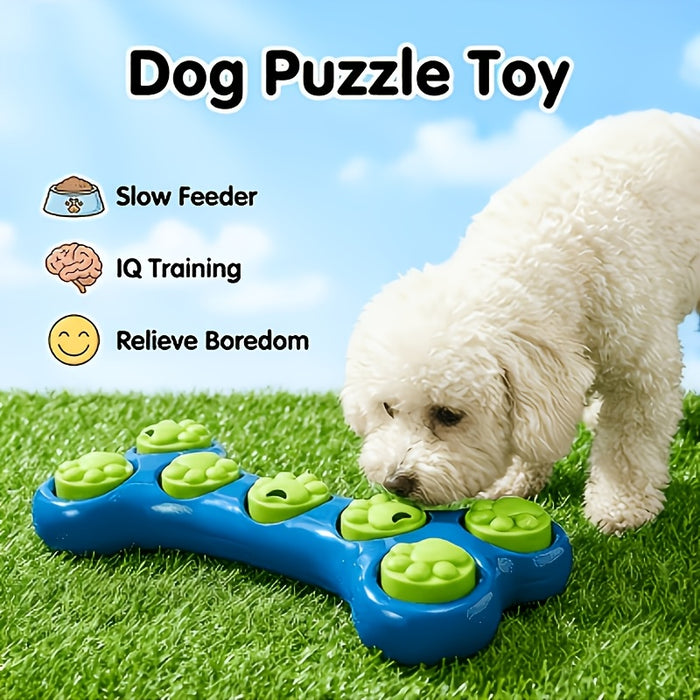 Bone-Shaped Dog Puzzle Feeder Toy for Slow Feeding & Mental Enrichment