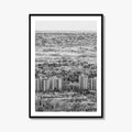 Boulder Black and White Fine Art Photo Print, Colorado Aerial View Poster, USA