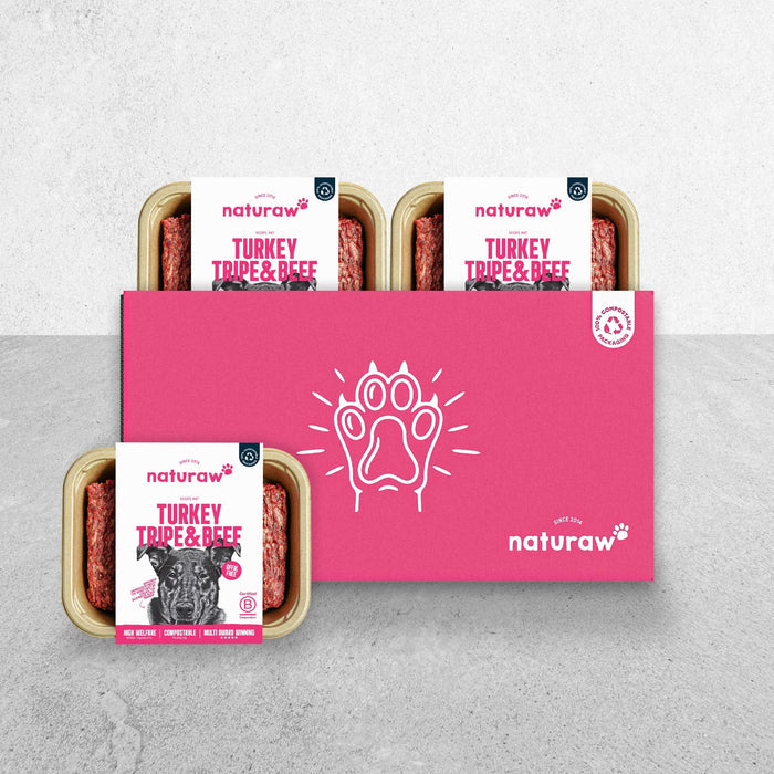 Box: Free Range Turkey, Tripe & Beef - Naturaw