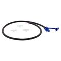 Replacement filling tube with connectors for battery watering systems, black hose and blue nozzle