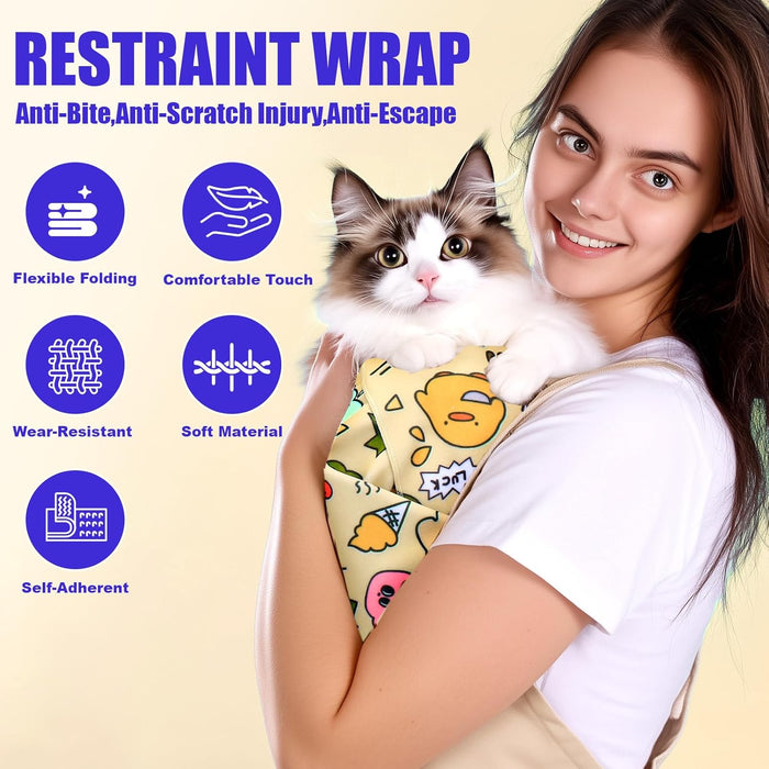 Calm Cat Wrap | Cat Grooming Wrap – Stress-Free Nail Care & Medication