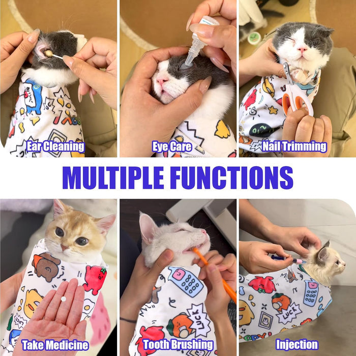 Calm Cat Wrap | Cat Grooming Wrap – Stress-Free Nail Care & Medication