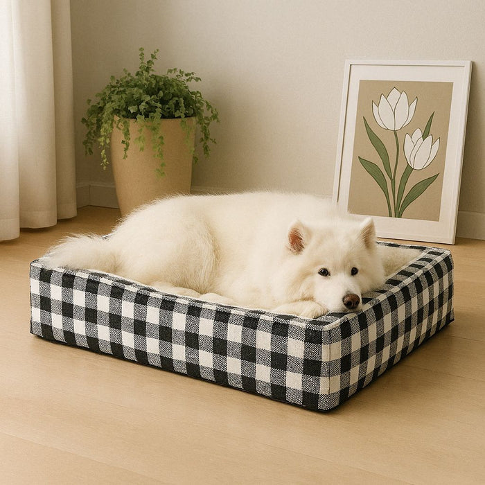 Calming Dog Cushion Bed | Soft Orthopedic Comfort Bed with Washable Cover
