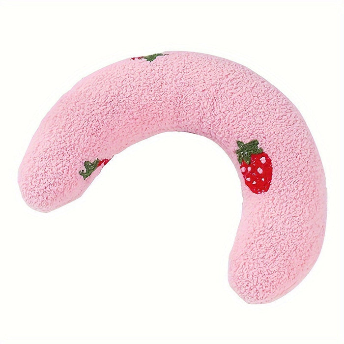 Calming Plush Dog Neck Pillow for Small Dogs – Ergonomic Sleep Support