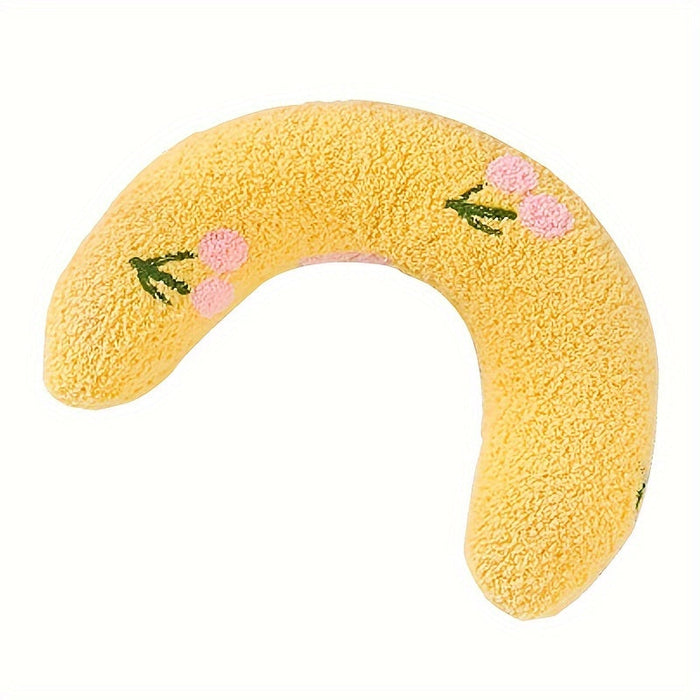 Calming Plush Dog Neck Pillow for Small Dogs – Ergonomic Sleep Support
