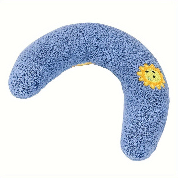 Calming Plush Dog Neck Pillow for Small Dogs – Ergonomic Sleep Support