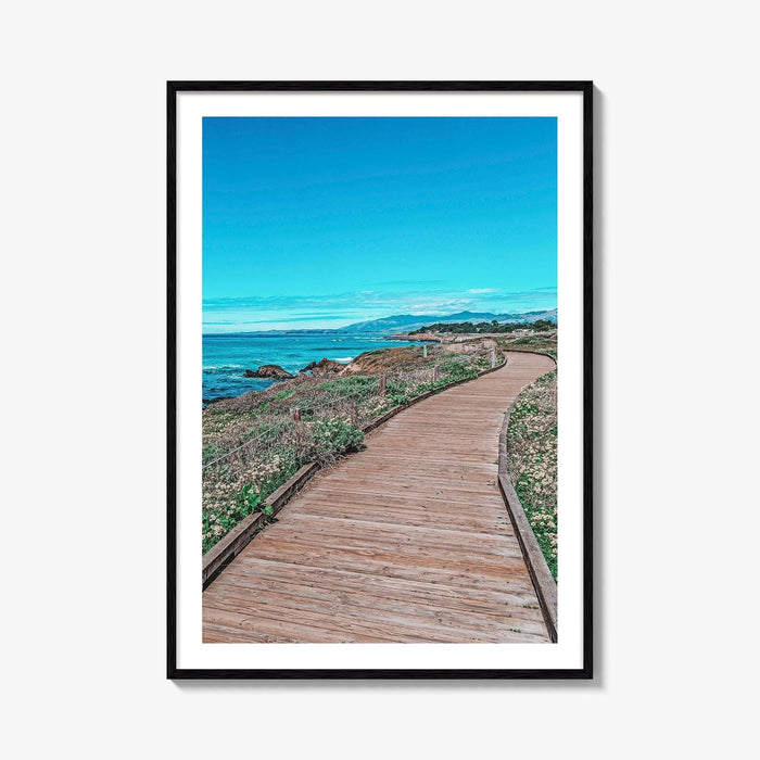 Cambria Fine Art Photo Print, Moonstone Beach Boardwalk, California, USA Wall Decor Poster