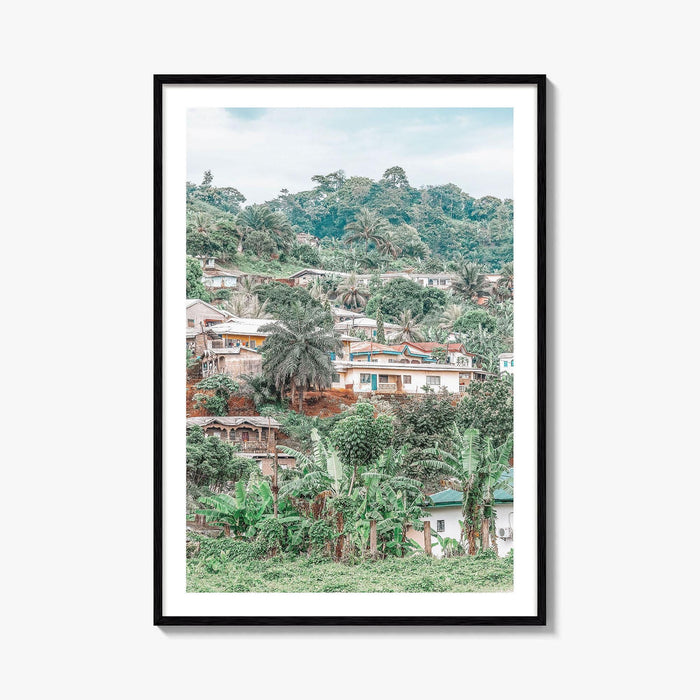 Limbe Fine Art Photo Print, Cameroon Wall Poster, West Africa Village