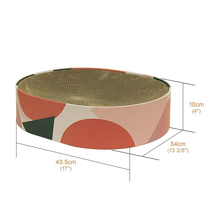 Cardboard Cat Scratcher Bed – 2-in-1 Lounge & Scratch Pad for Indoor Cats