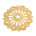 Cast Brass Bobesche w/Prism Holes, 3 1/2" dia.