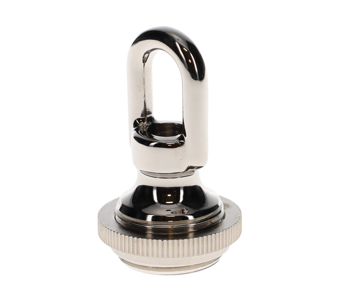 Cast Brass Nickel Screw Collar Canopy Set, 1/4F Tap, Mounting Hardware Kit (10951N)