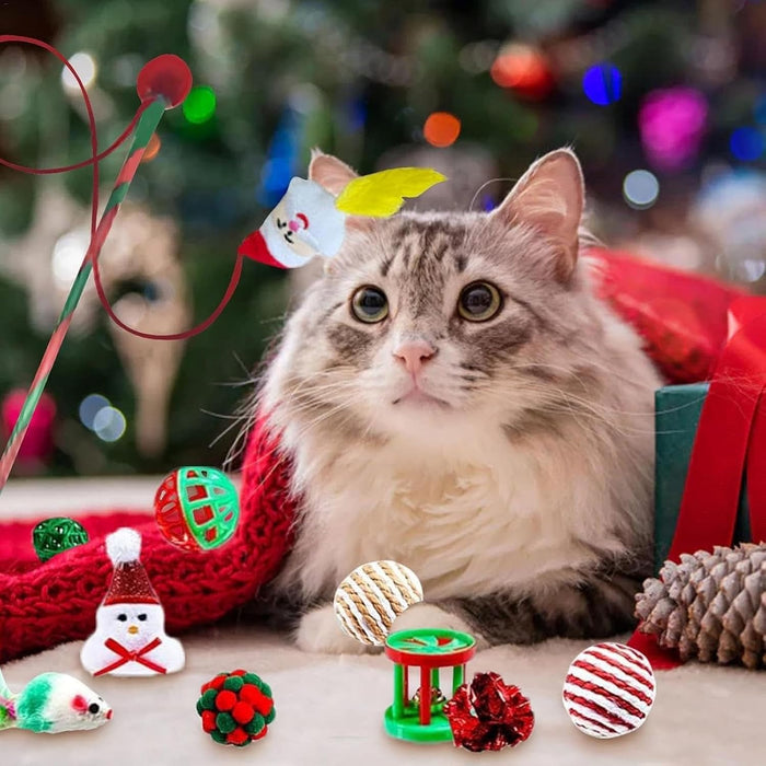 Cat Advent Calendar | 24 Holiday Toys for Cats | Christmas Countdown Gift Box