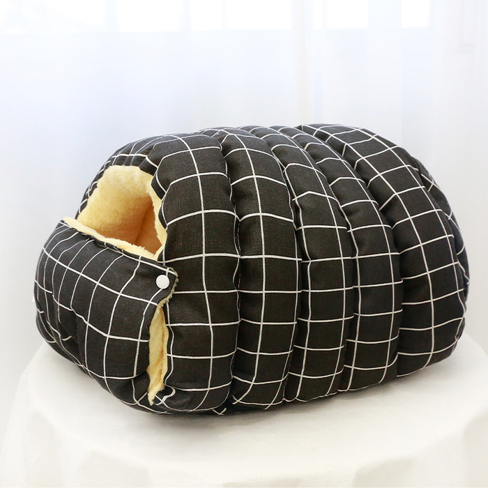 Black Plaid / S（18.9 × 11.8 × 7.9 in）/（48.01 × 29.97 × 20.07 cm
