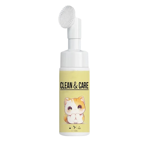Cat Facial Cleanser Brush | Gentle Cleaning Foam Brush for Cats with Sensitive Skin