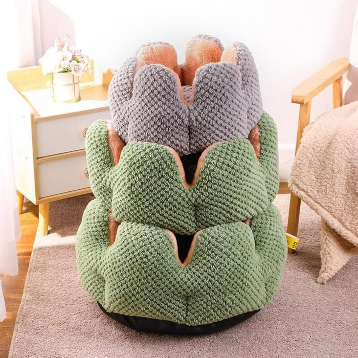 Cat Flower Bed | Soft Pet Cushion with Cozy Bloom Design