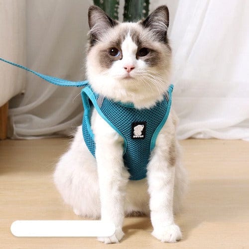 Cat Harness and Leash Set – Escape Proof Adjustable Harness for Indoor & Outdoor Cats