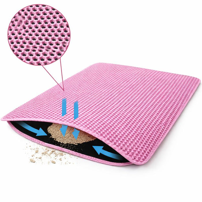 Cat Litter Mat Double Layer Waterproof – Cat Litter Catcher Mat