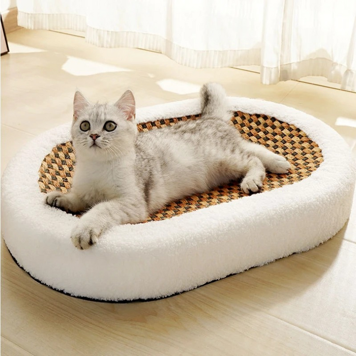 Cat Scratcher Lounge Bed – Cozy Resting Spot & Scratch Pad in One