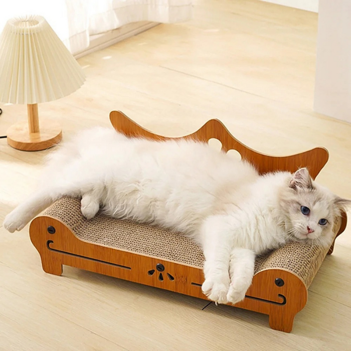 Cat Scratcher Sofa – Wooden Frame Lounge & Furniture Protector