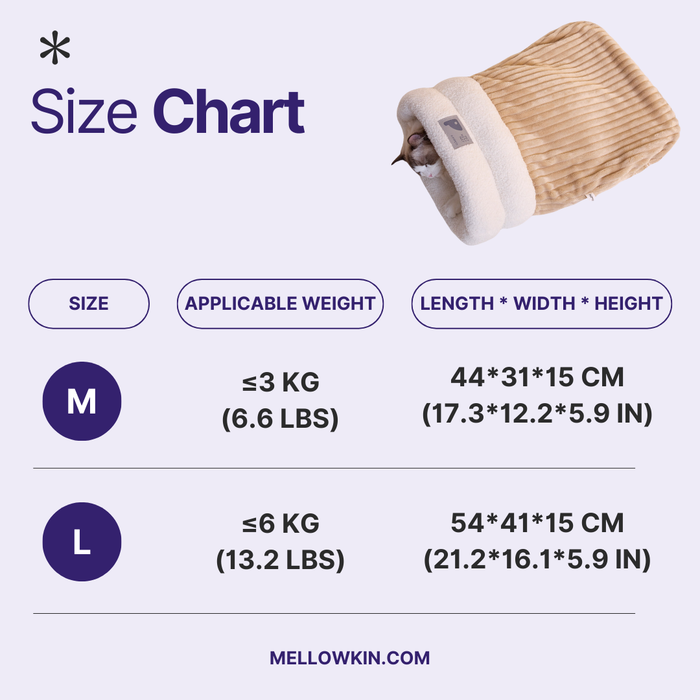 Cat Sleeping Bag | Plush CozySnug Bag – Warm & Secure Rest