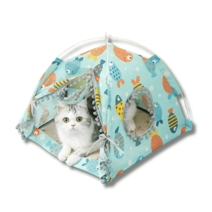 Cat Teepee Bed – Cozy Indoor Cat Tent & Playhouse for Cats