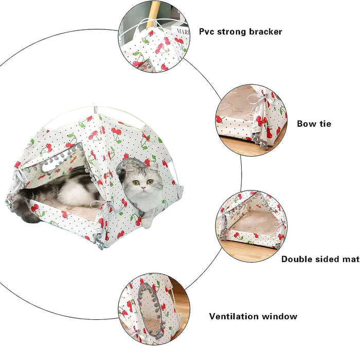 Cat Teepee Bed – Cozy Indoor Cat Tent & Playhouse for Cats