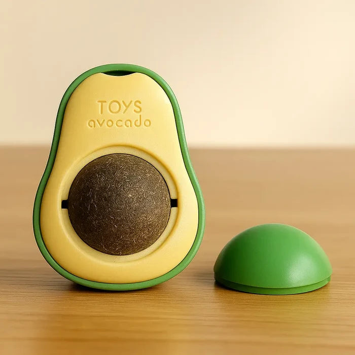 Catnip Ball Toy for Cats – Rotating Avocado Catnip Toy