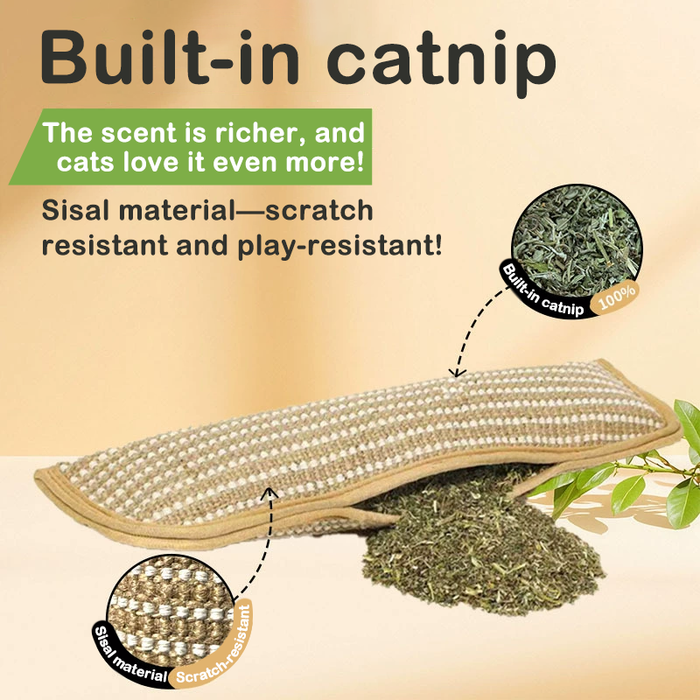 Catnip Pouch Toy | Cat Scratch Pad – Teeth Cleaning & Play