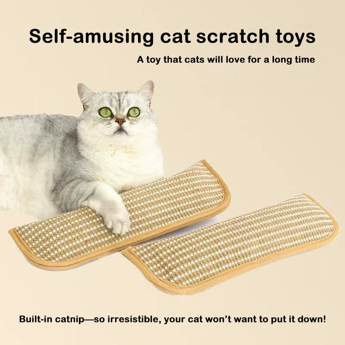 Catnip Pouch Toy | Cat Scratch Pad – Teeth Cleaning & Play