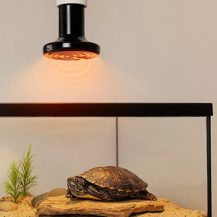 Ceramic Heat Lamp for Reptiles E27 – Dark Infrared Terrarium Heater Bulb 25W-100W