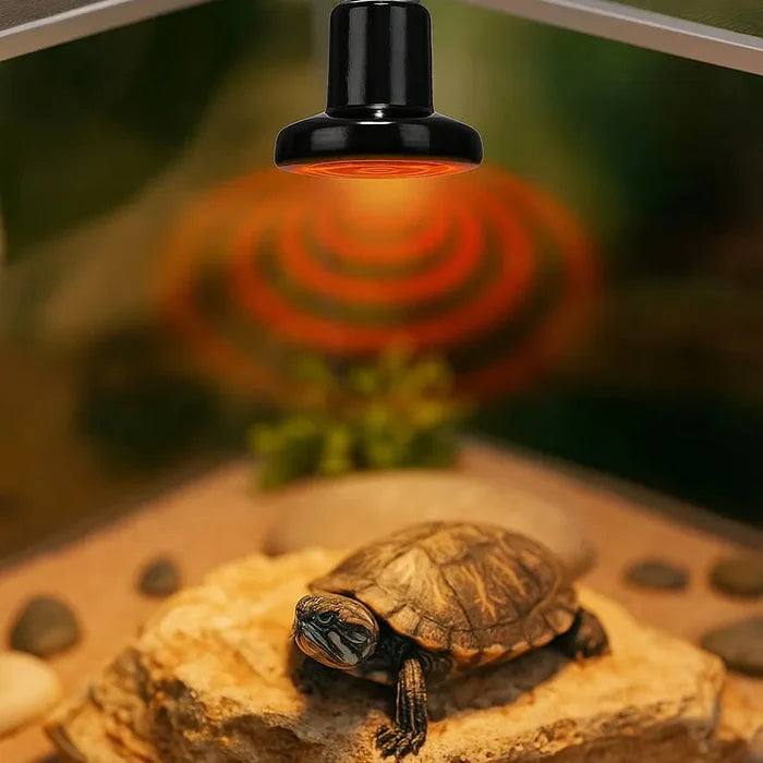 Ceramic Heat Lamp for Reptiles E27 – Dark Infrared Terrarium Heater Bulb 25W-100W