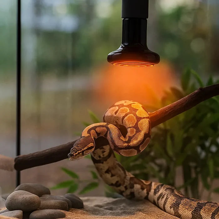 Ceramic Heat Lamp for Reptiles E27 – Dark Infrared Terrarium Heater Bulb 25W-100W
