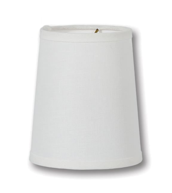 Chandelier Deep Drum Shade, Off White Linen (00717WE)