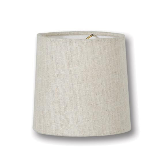 Chandelier Retro Drum Hardback Shades, Natural Color 100% Fine Linen