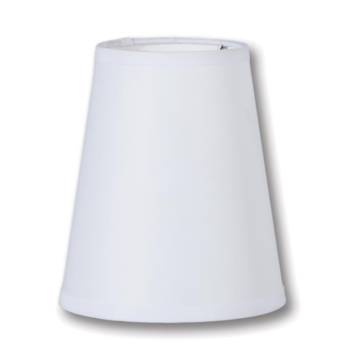Chandelier Shade, Tapered Deep Empire, 4(T) x 6(B) x 7(H), Off White Color Linen (00714WE)