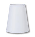 Chandelier Shade, Tapered Deep Empire, 4(T) x 6(B) x 7(H), White Microfiber Chiffon