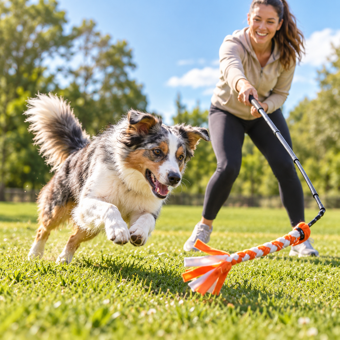 ChaseFlick | Flirt Pole for Dogs – Interactive Chase & Exercise Toy