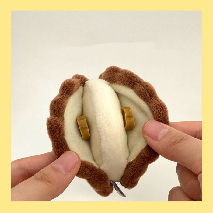 Cheese Cookie Squeaky Dog Toys | 2pcs Soft & Fun Plush Play Set