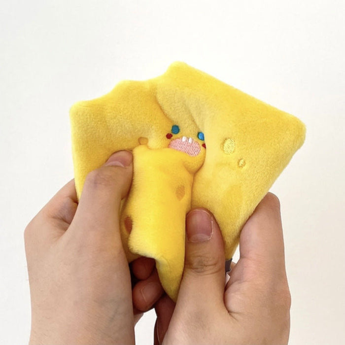 Cheese Cookie Squeaky Dog Toys | 2pcs Soft & Fun Plush Play Set