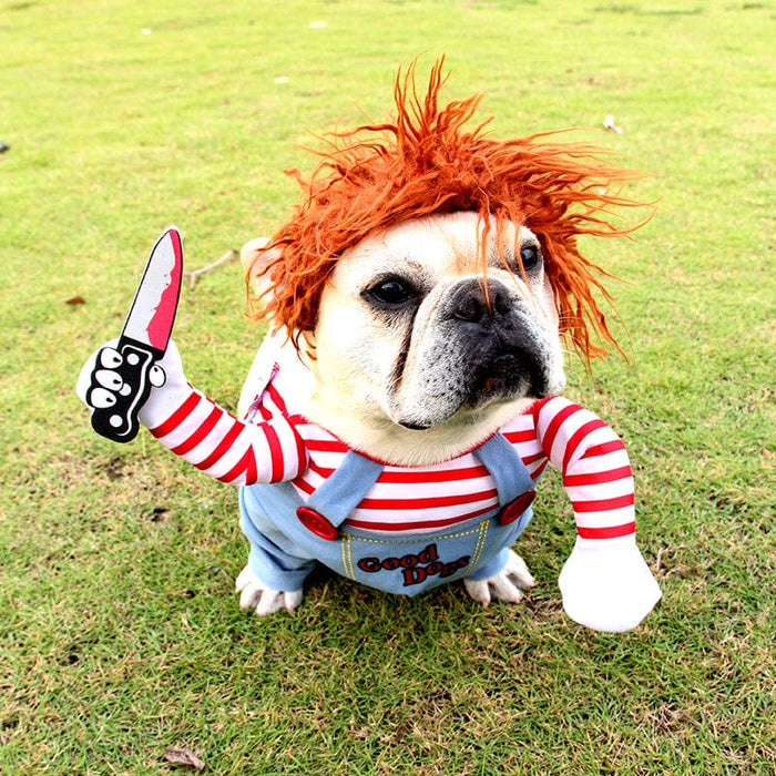 Chucky Dog Costume for Dogs – Funny Halloween Pet Outfit