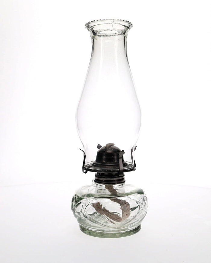 Clear United Hearts Finger Lamp with Antique Brass Hardware (67470CA)