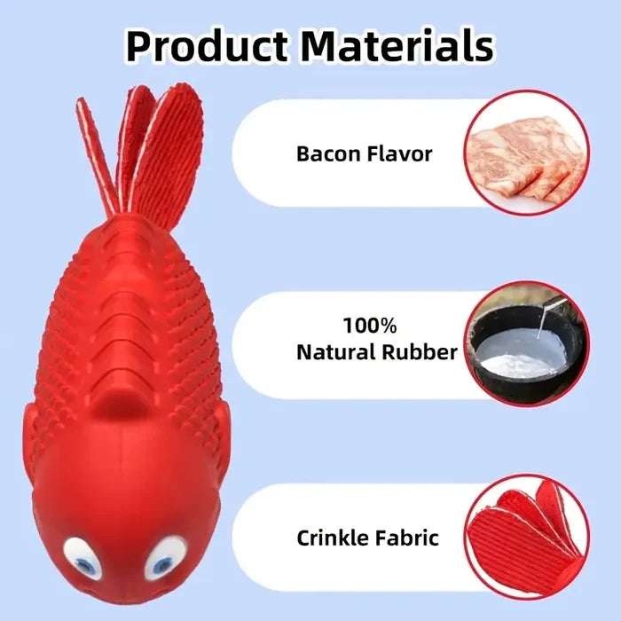 Clown fish Toy | Dog Chew Toy – Durable Squeaky Fun