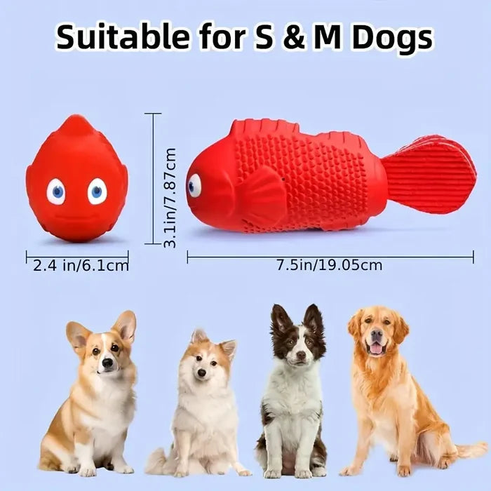 Clown fish Toy | Dog Chew Toy – Durable Squeaky Fun