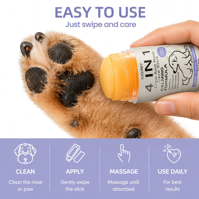 Coconut Nose & Paw Balm Stick for Dogs – Moisturizing Paw Care 40g