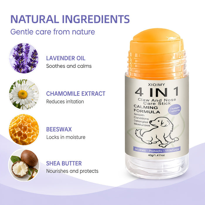 Coconut Nose & Paw Balm Stick for Dogs – Moisturizing Paw Care 40g